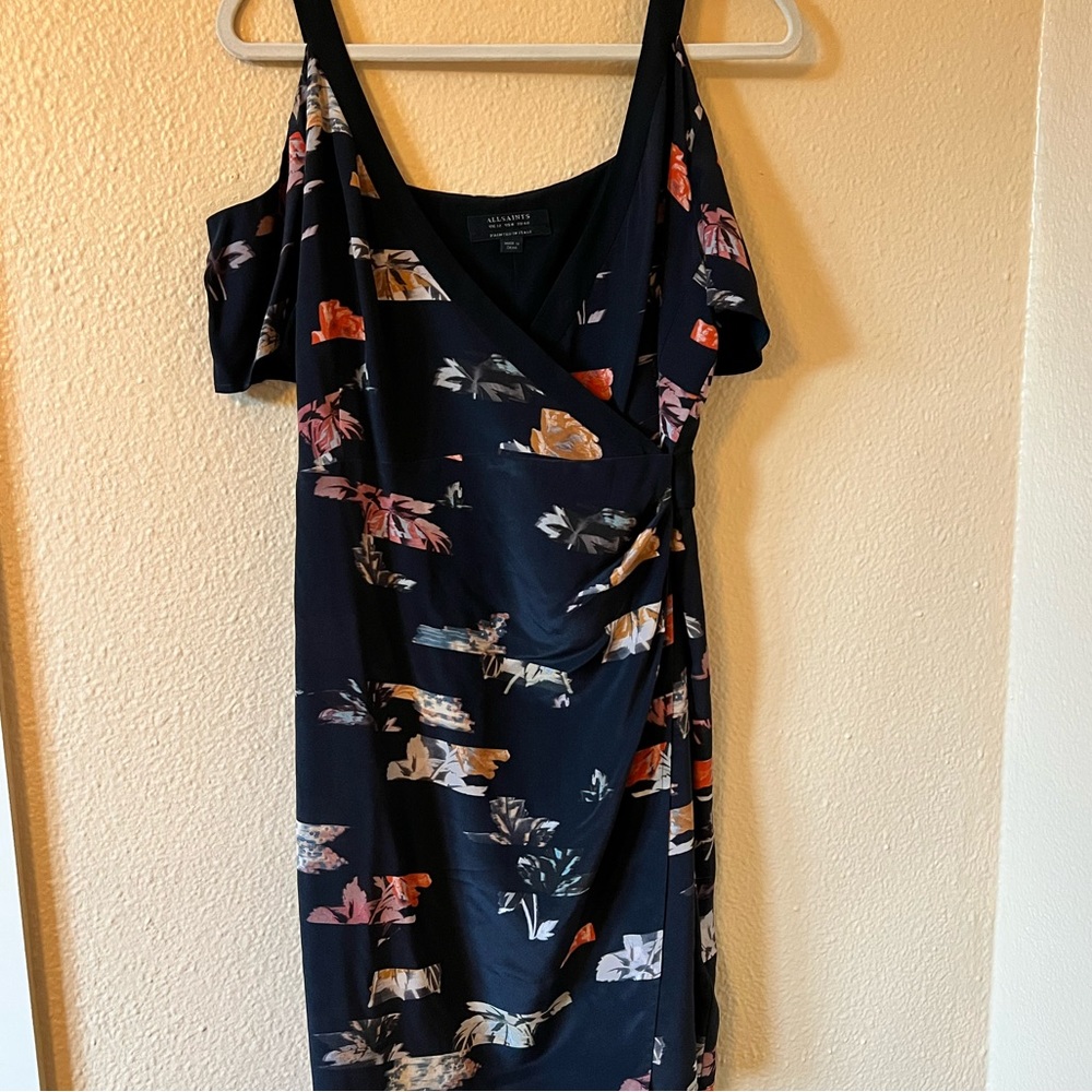 Allsaints Cadia Open Shoulder Dress